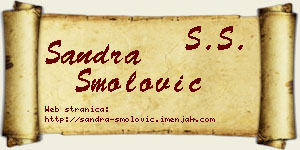 Sandra Smolović vizit kartica